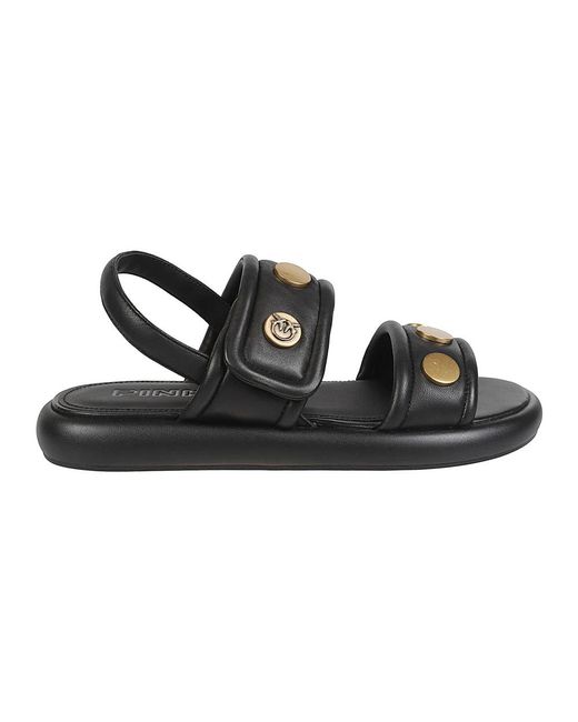 Pinko Black Flat Sandals