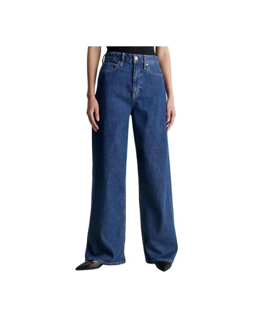 Calvin Klein Blue Wide Jeans