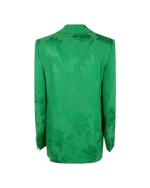 Etro Double Breasted Jacket in het Green
