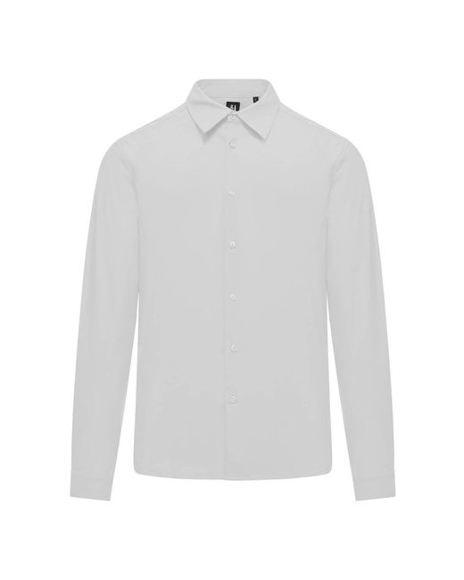 Bomboogie Technical Fabric Shirt in het White voor heren