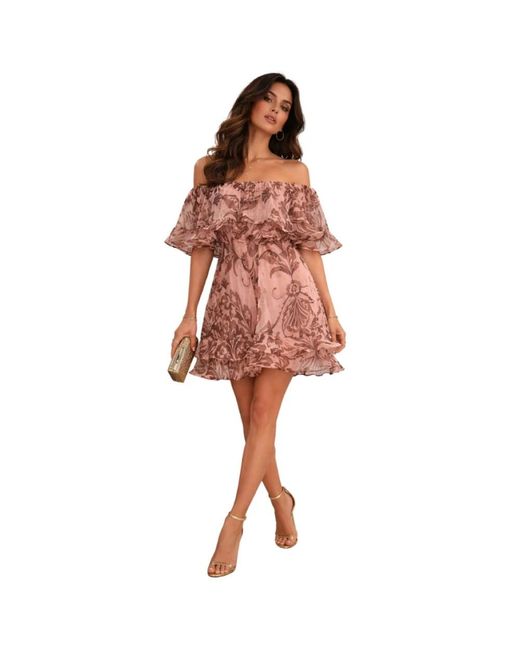 SIMONA CORSELLINI Red Short Dresses