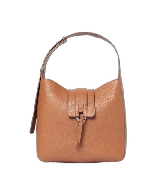 Hogan Brown Shoulder Bags