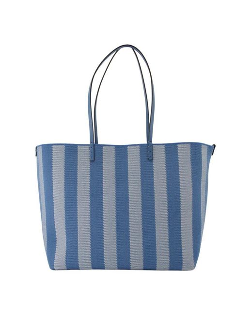 Fendi Blue Wendbare Roll-Tote-Tasche