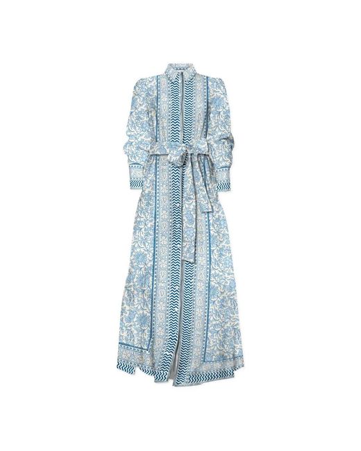 Mc2 Saint Barth Jensen Long Dress in het Blue