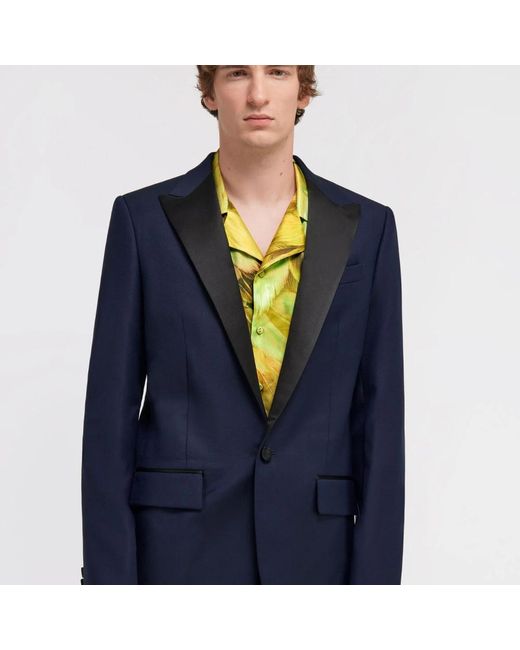 Roberto Cavalli Blue Blazers for men