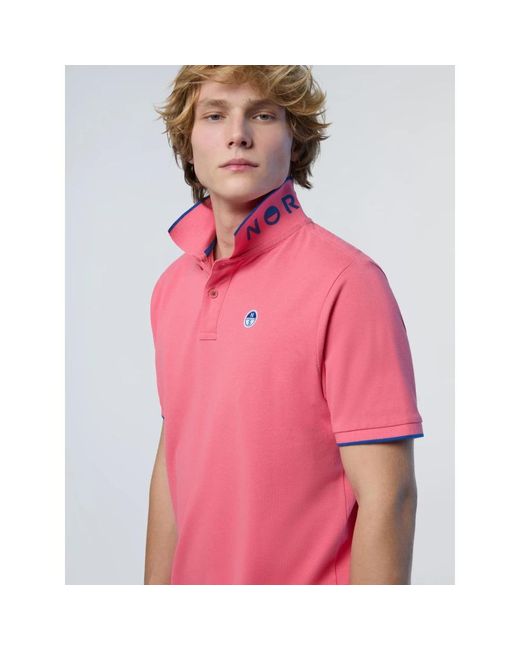 North Sails Pink Polo Shirts for men