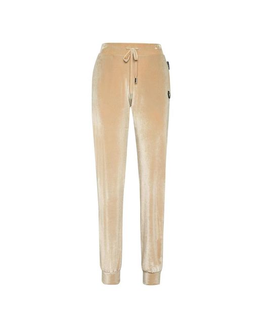 Philipp Plein Broeken ,Polyester Jogging Broeken Gothic Plein in het Natural