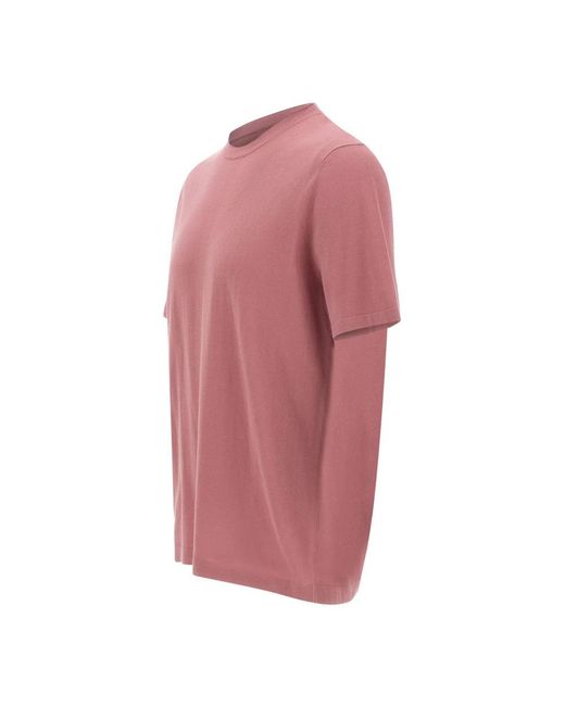 Kangra Pink Round-Neck Knitwear for men