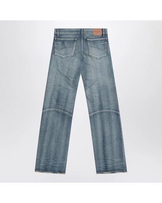 Balenciaga Blue Straight Jeans for men