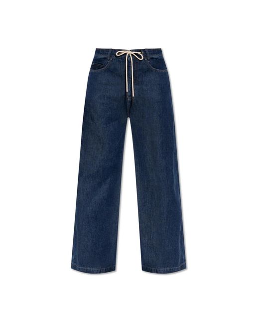Munthe Blue Wide Trousers