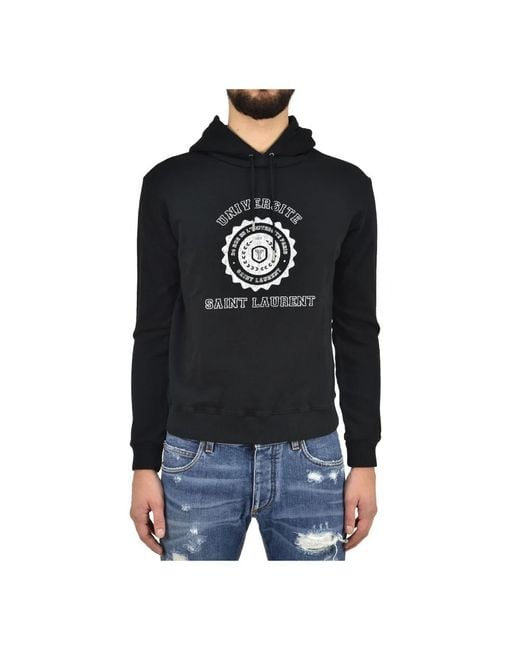 Saint Laurent Hoodies in het Black voor heren