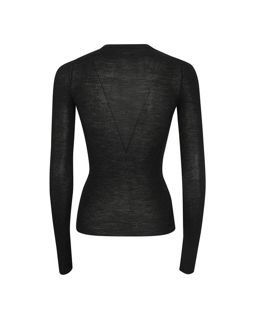 Haikure Black Round-Neck Knitwear