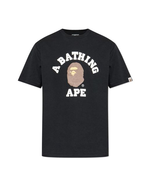 A Bathing Ape Black T-Shirts for men
