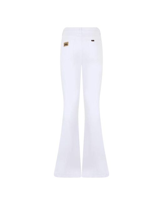 Lois White Flared Jeans