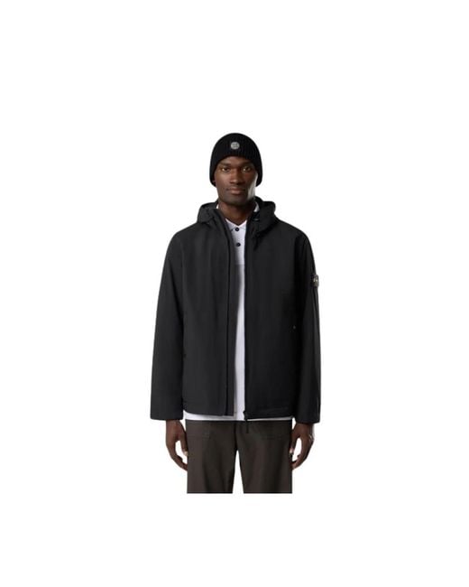 Stone Island Black Winter Jackets for men