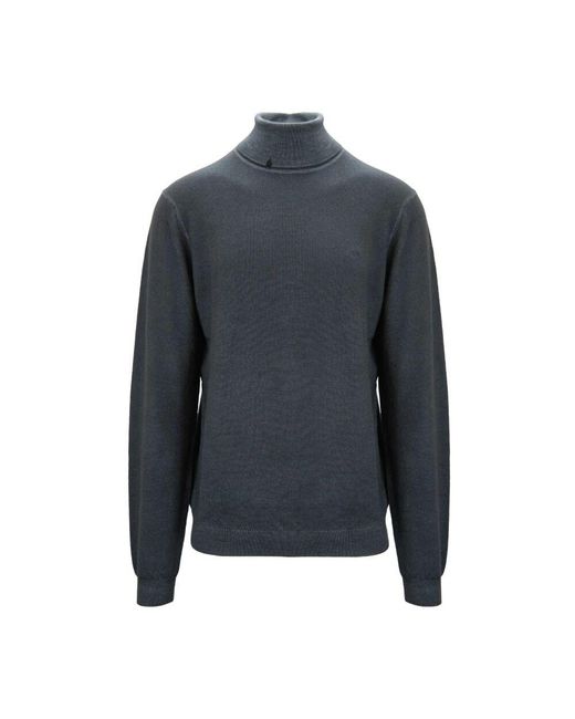 Sun 68 Merinowolle Rollkragenpullover in Blue für Herren