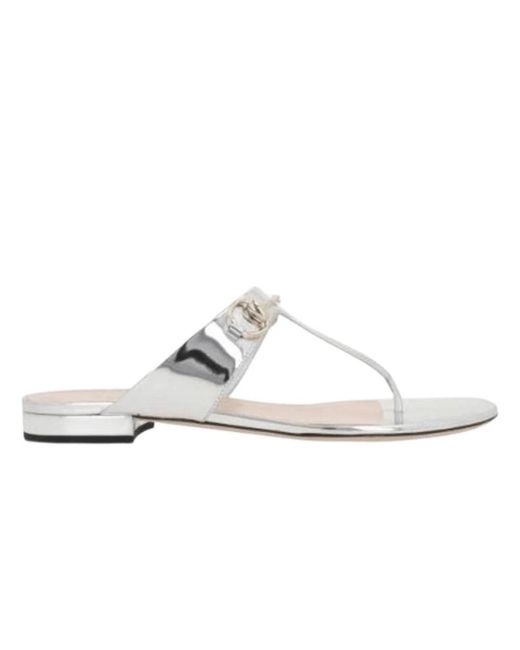 Gucci Flip Flops in het White