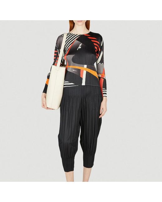 Issey Miyake Black Cropped Trousers