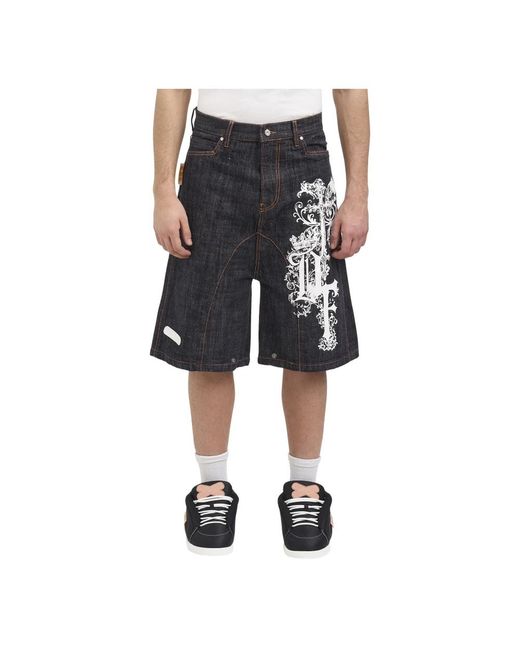 PDF Black Denim Shorts for men
