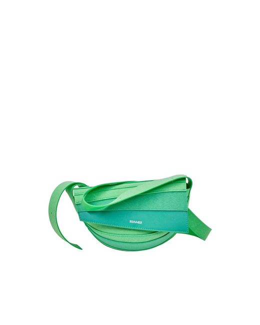Sunnei Green Bum Bags