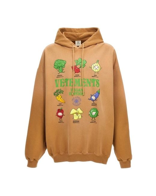 Vetements Brown Hoodies