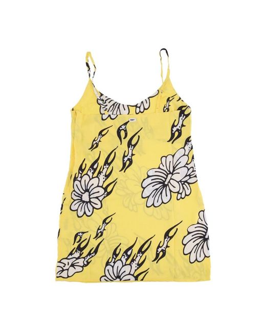 Obey Yellow Sleeveless Tops