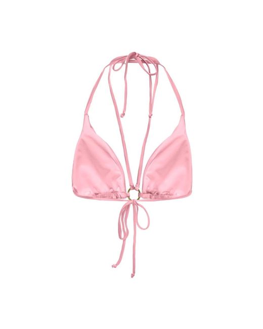 ONLY Pink Valencia string-tie bikini top