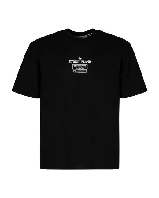 Stone Island Black T-Shirts for men