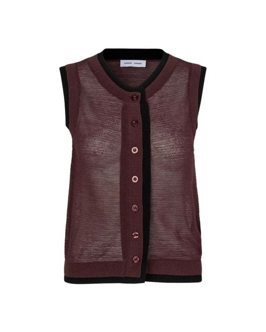 Cardigans Samsøe & Samsøe en coloris Purple