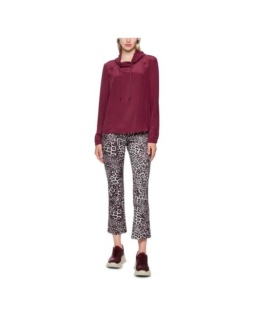 Marc Cain Overhemden ,Rood ,Lockere Bluse in het Purple