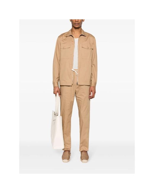 Altea Jassen ,Boxy Jacket in het Natural voor heren