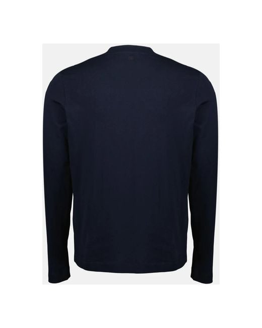 AMI Blue Round-Neck Knitwear for men