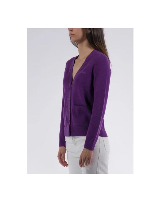 A.P.C. Purple Cardigans