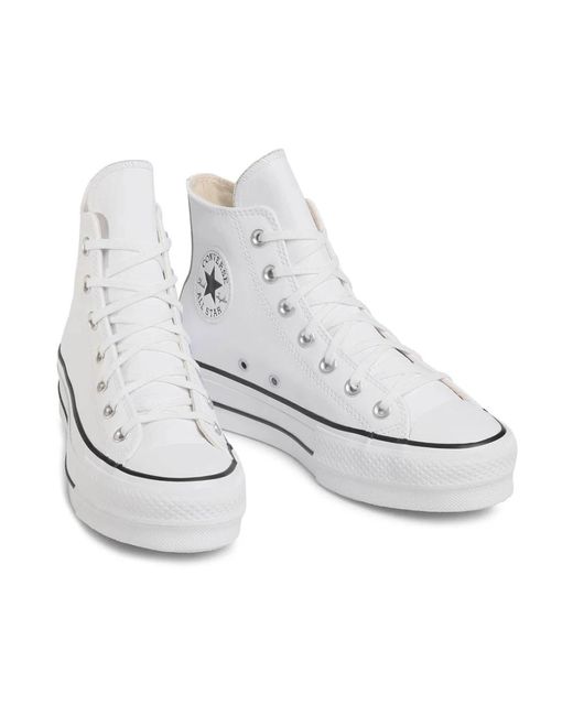 Converse White Stilvolle sneakers in weiß/schwarz/weiß