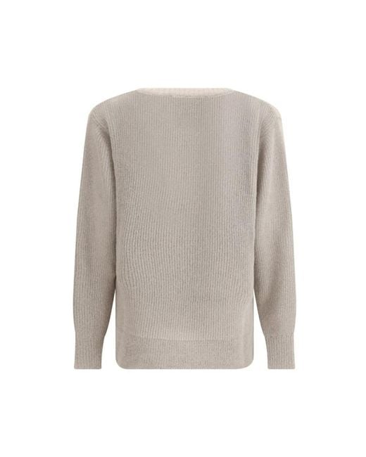 V-Neck Knitwear Cruna en coloris Gray