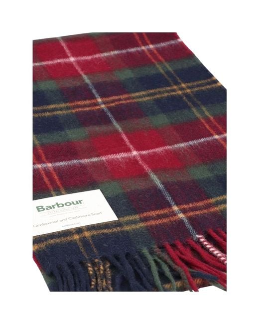Barbour Red Winter Scarves for men