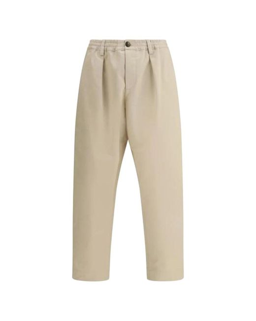 Marni Natural Straight Trousers for men