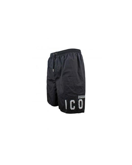 DSquared² Badmode ,Zwart ,Nylon Icon Zwemshorts in het Blue voor heren