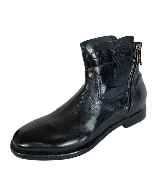 LEMARGO Black Ankle Boots for men