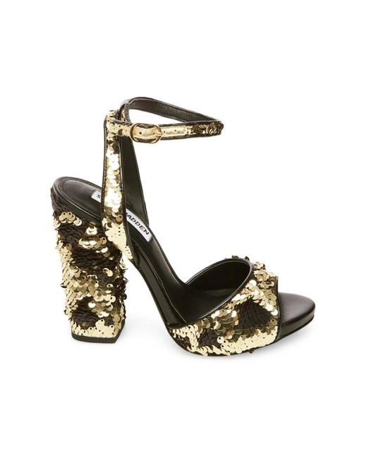 Steve Madden Metallic High Heel Sandals