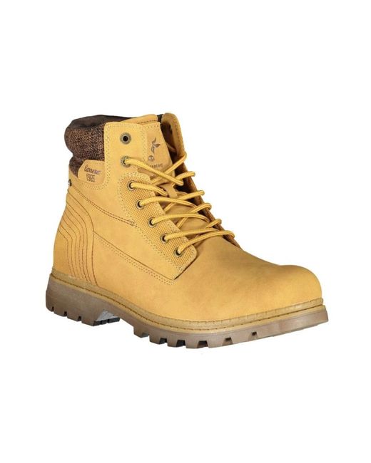 Carrera Yellow Lace-Up Boots for men