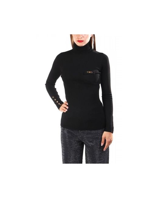 Elisabetta Franchi Black Turtlenecks