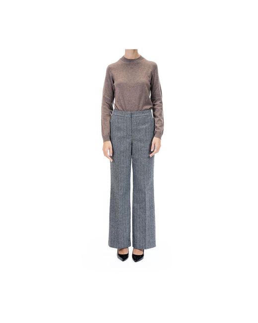 Karl Lagerfeld Gray Wide Trousers