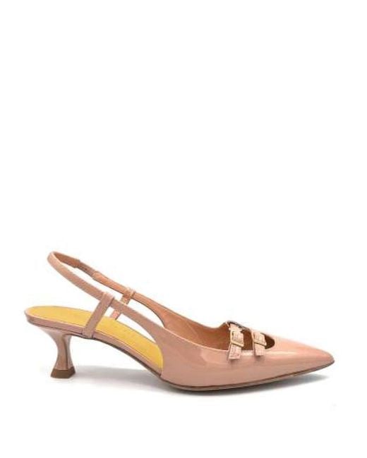 Mara Bini Schoenen ,Roze ,Vernice Slingback Leren Zool 50Mm Hak in het Pink