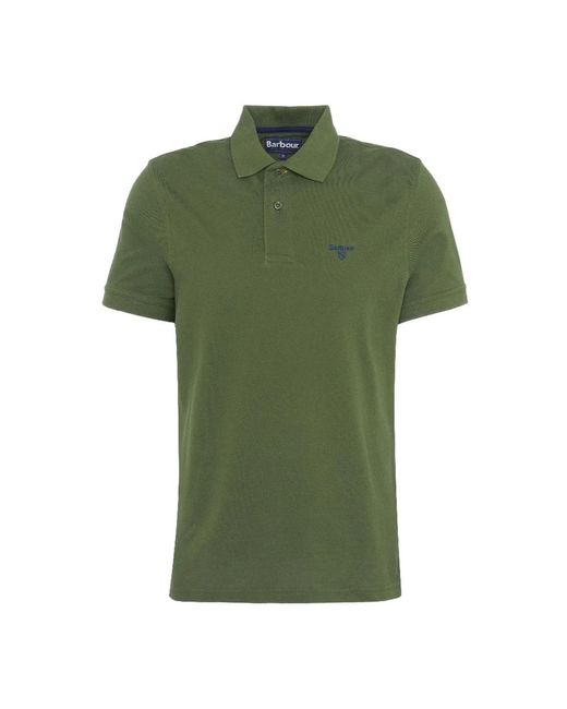 Barbour Green Polo Shirts for men