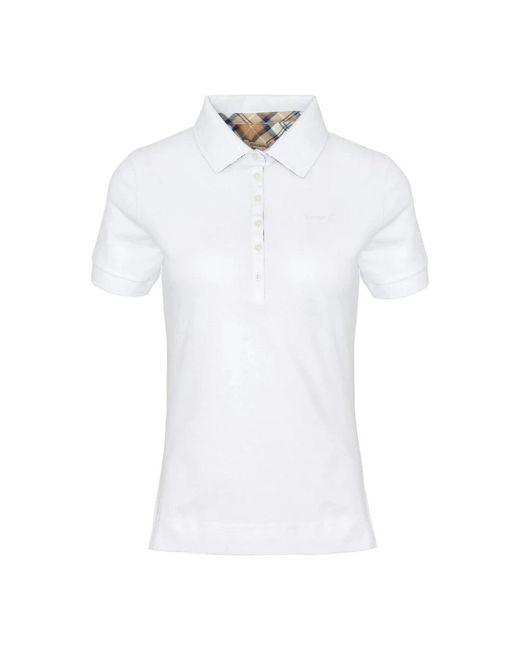 Barbour White Polo Shirts