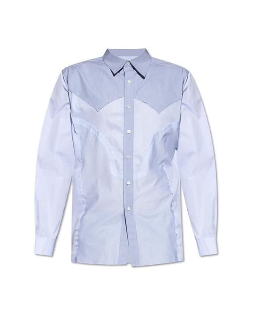 Maison Margiela Blue Formal Shirts for men