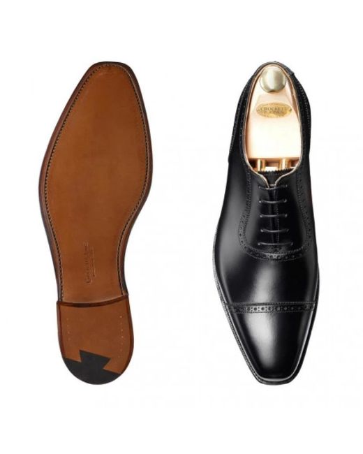 Crockett and Jones Black Dress Shoes for men