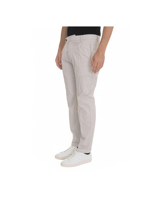BERWICK 1707 Gray Chinos for men