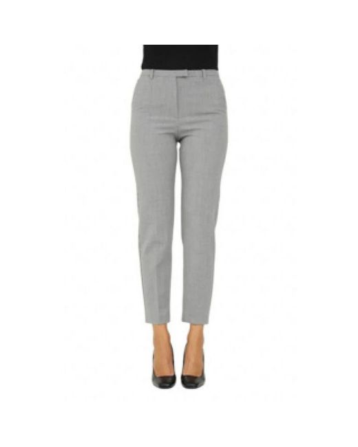 Patrizia Pepe Gray Cropped Trousers